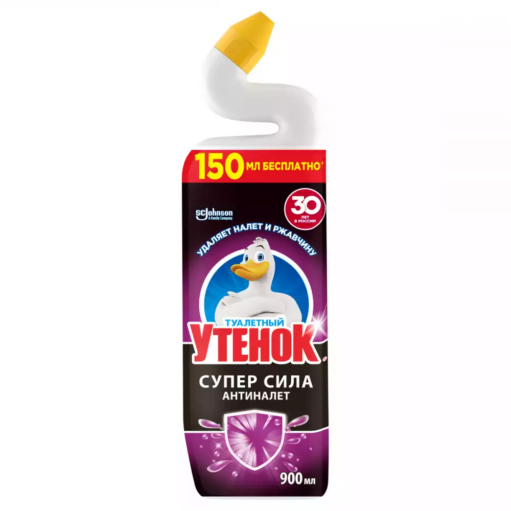 Средство для туалета Туалетный утенок "Супер сила. Антиналет", 900мл, 344632, 865161