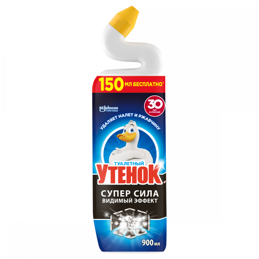 Средство для туалета Туалетный утенок "Супер сила. Видимый эффект", 900мл,280866, 865158