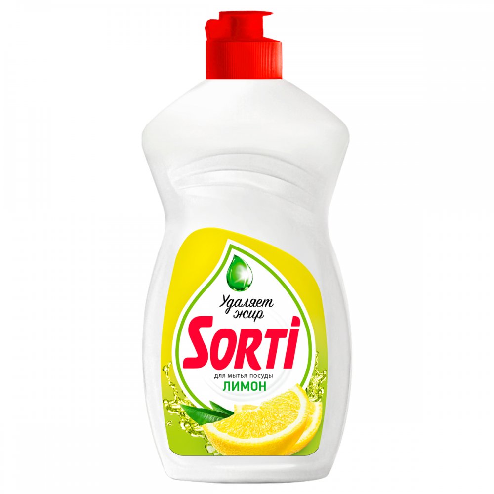 Средство для мытья посуды Sorti "Gel Active. Лимон", 400мл, 385139
