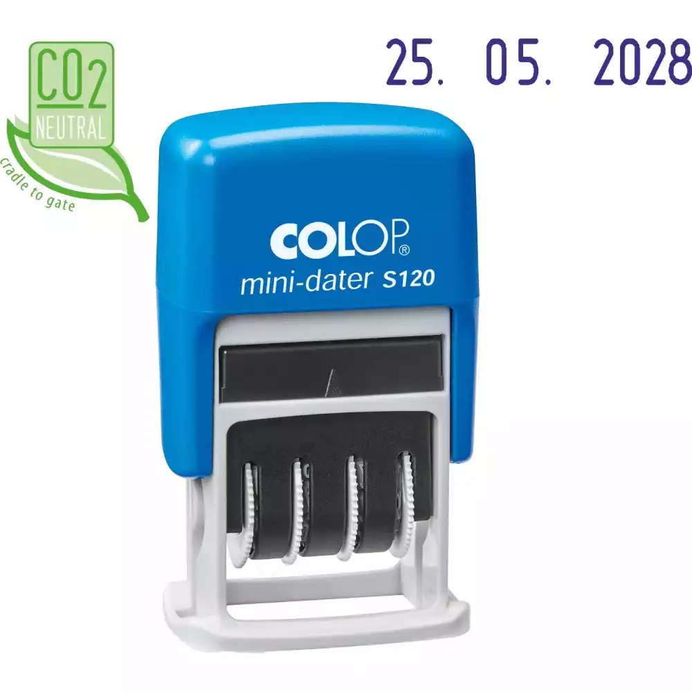 Датер автоматический мини S120Bank шрифт 3,8мм месяц цифр.(аналог4810B) Col, 218993