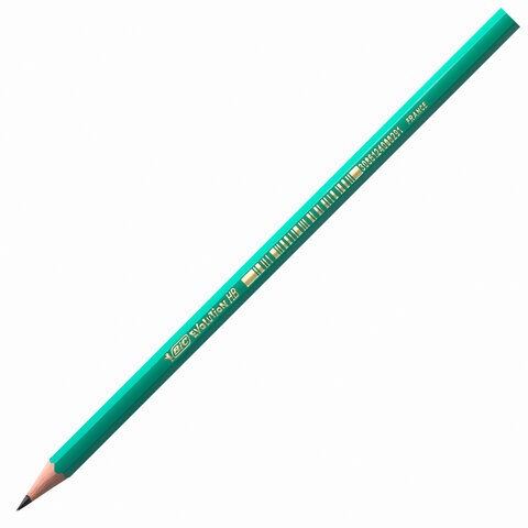 Карандаш чернографитный BIC EVOLUTION без ластика 650 НВ корпус зеленый заточ. 180093