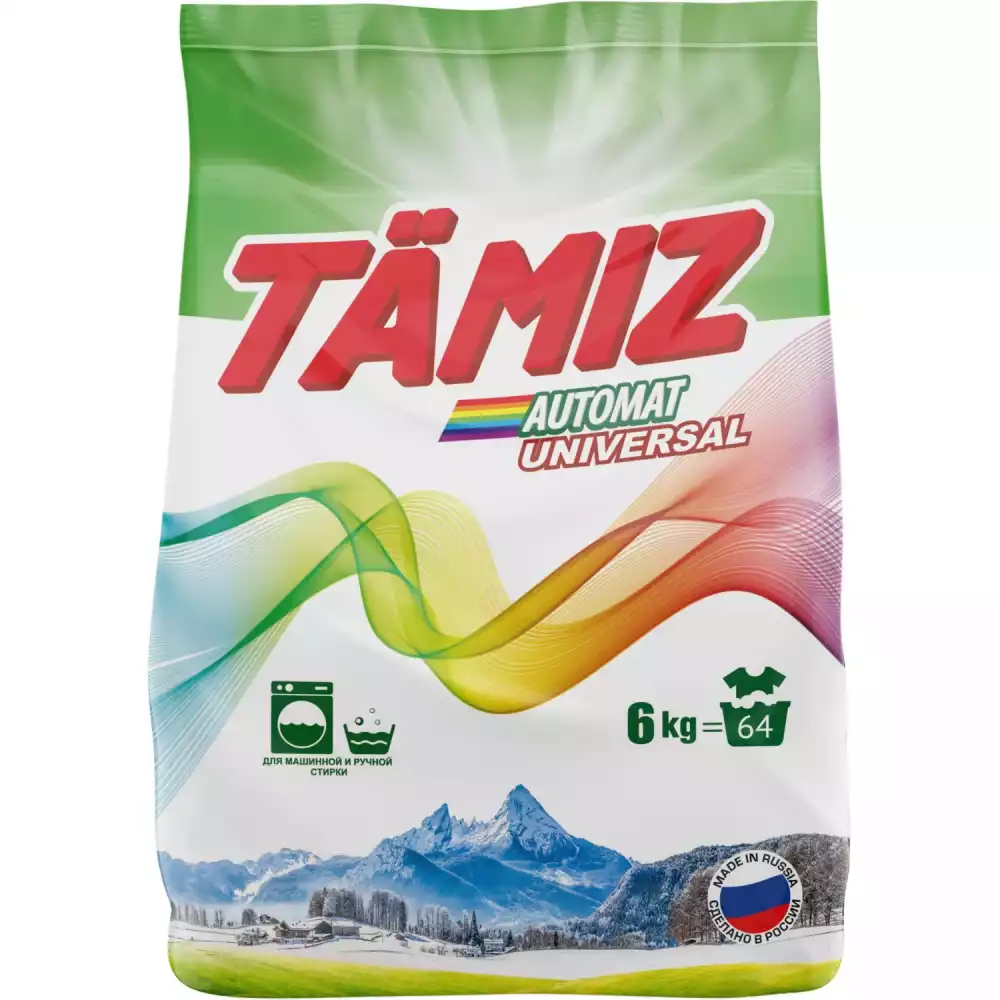 Порошок стиральный TAMIZ универсал 6 кг ПЭ, 2411980