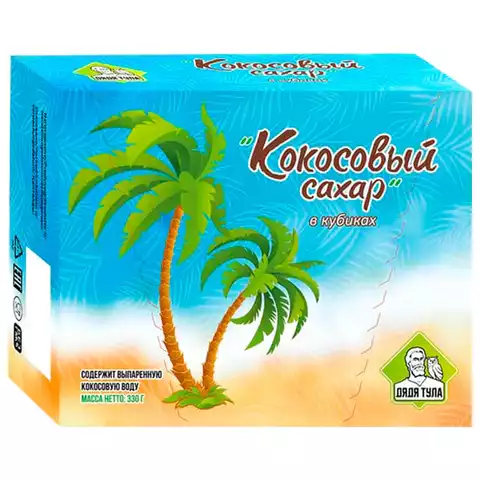 Сахар кусковой со вкусом кокоса, 330 г,623960