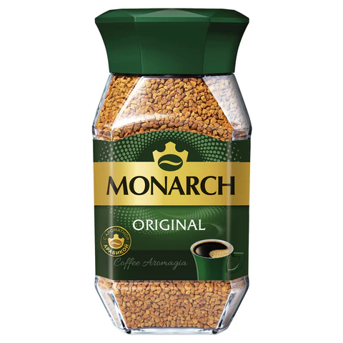 Кофе растворимый MONARCH "Original" 95 г, стеклянная банка, сублимированный, 8051325,621497