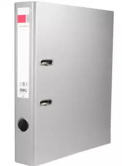 Папка регистратор А4,ПВХ Эко Deli 75мм серый арт.WF81875Gr
