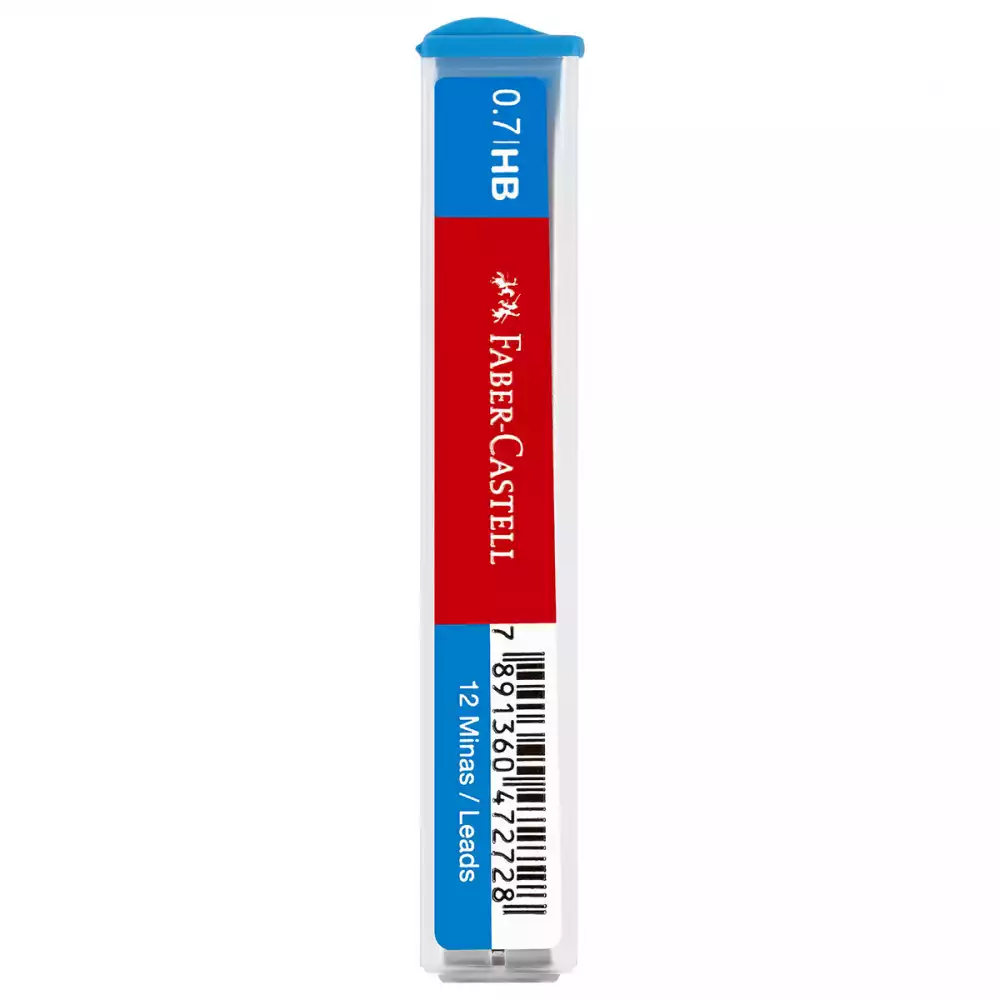 Грифели для механических карандашей Faber-Castell "Polymer", 12шт., 0,7мм, HB,521700