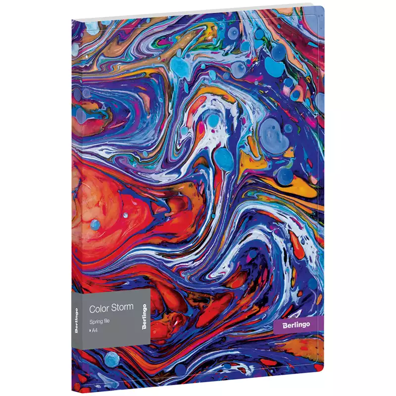 Папка с пружинным скоросшивателем Berlingo "Color Storm" А4, 17мм, 600мкм,FS4_17031