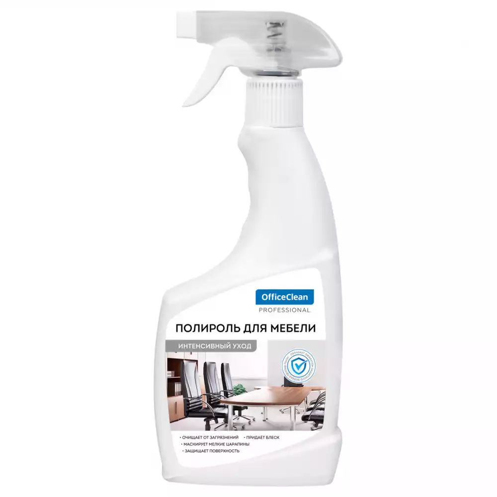 Полироль для мебели OfficeClean 500мл, спрей, 298172
