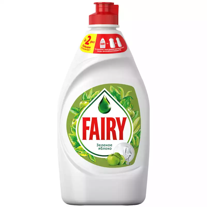 Средство для мытья посуды Fairy "Зеленое яблоко", 450мл, 4015400869320, 240404