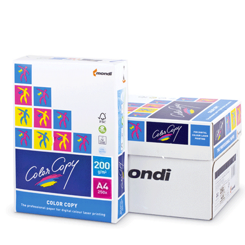 Бумага Color copy А4, 200г/м2, 250л., 161%