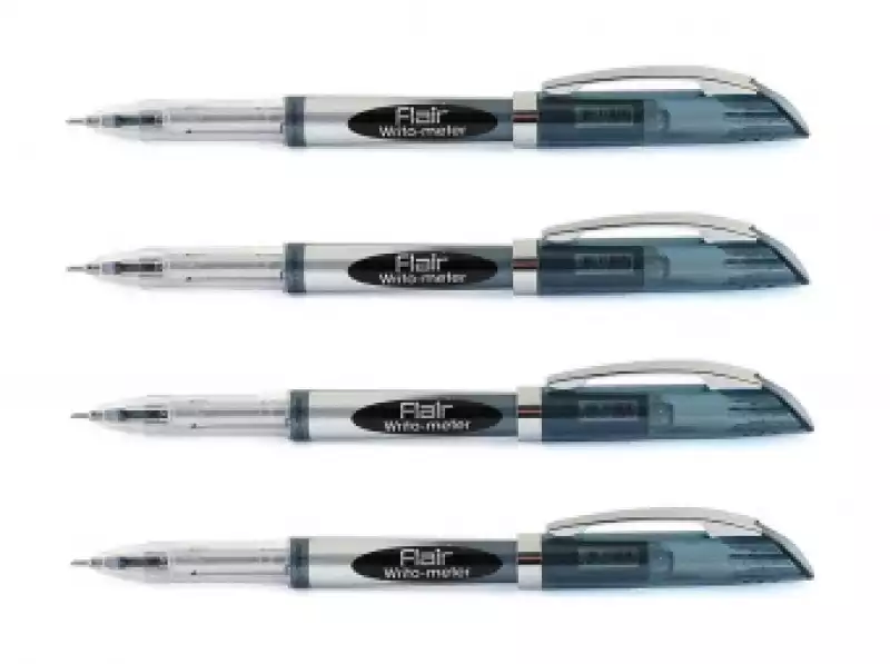 Ручка масляная черный стержень, WRITO-METER
