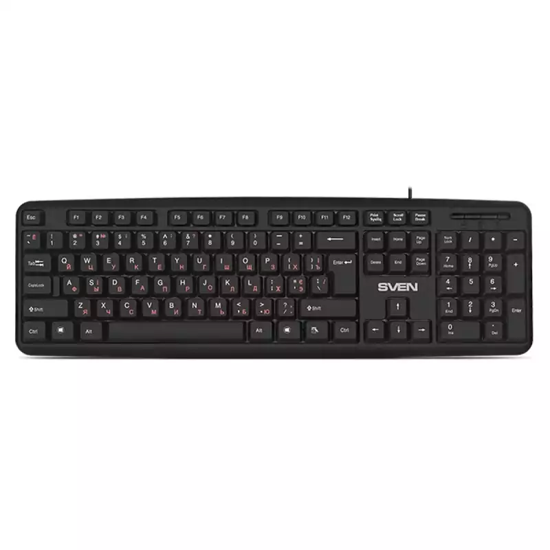 Клавиатура Sven KB-S230, USB, черный,353258,SV-018399
