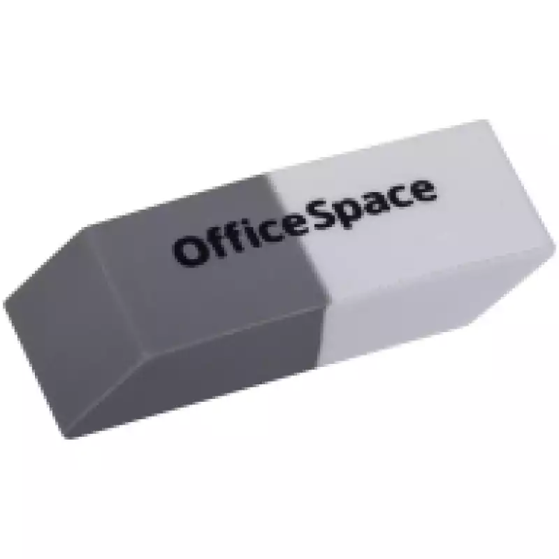 Ластик OfficeSpace, скошенный, комбинированный, термопластичная резина, 41*14*8мм,235542, OBGP_10064