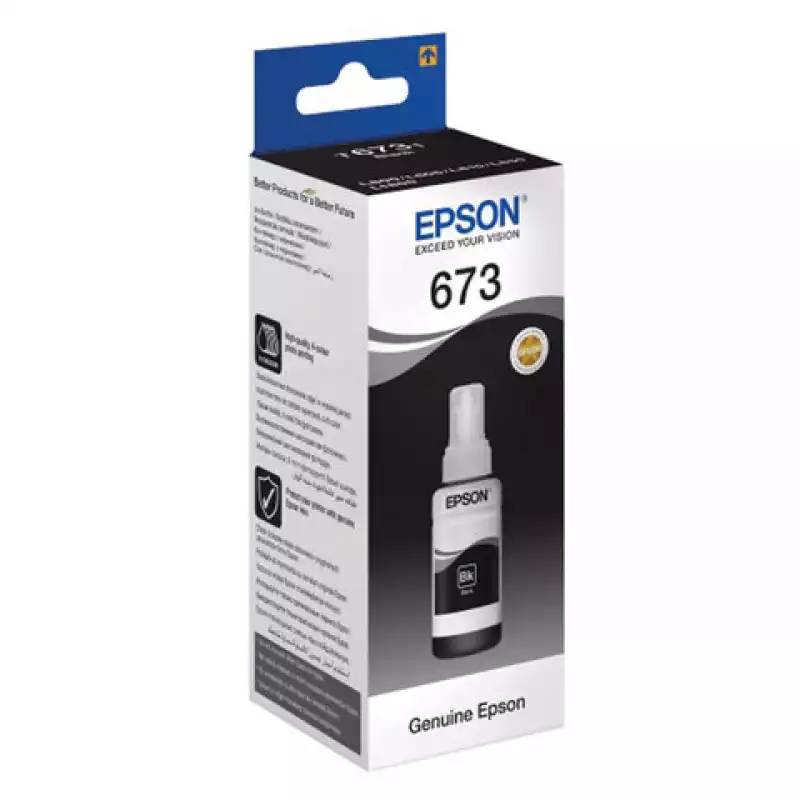 Чернила ориг. Epson T6731 черные для L800, L805, L810, L850 (70мл), 166266, C13T67314A