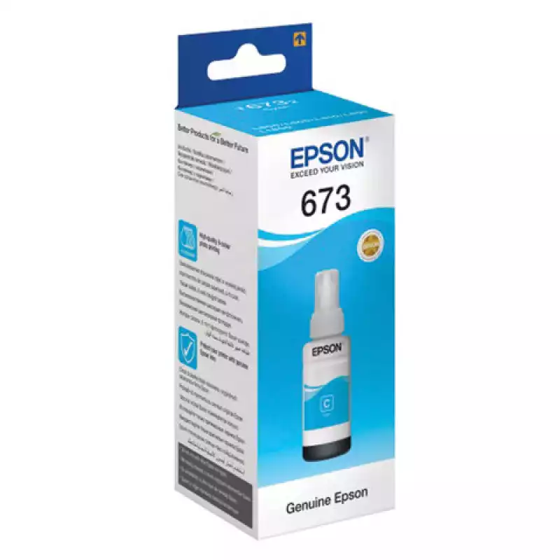 Чернила ориг. Epson T6732 голубые для L800, L805, L810, L850 (70мл), 166267, C13T67324A