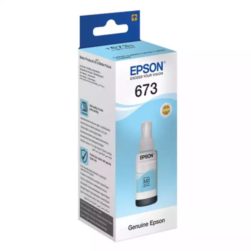 Чернила ориг. Epson T6735 светло-голубые для L800, L805, L810, L850 (70мл), 166270, C13T67354A