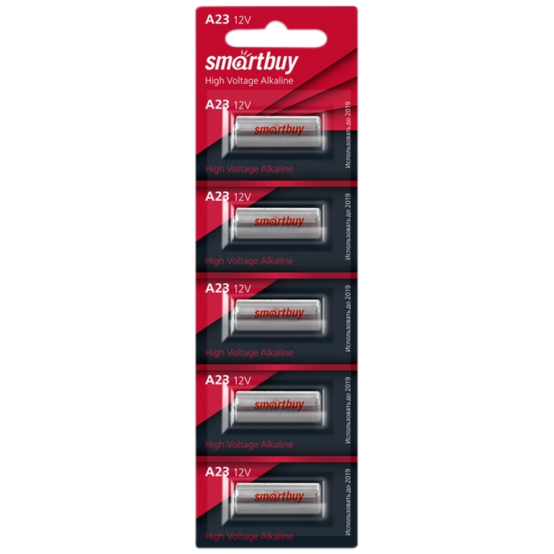 Батарейка SmartBuy MN21 (23A) 12V алкалиновая, BC5, 257861, SBBA-23A5B