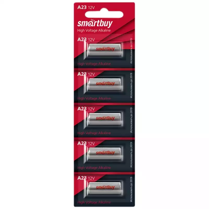 Батарейка SmartBuy MN21 (23A) 12V алкалиновая, BC5, 257861, SBBA-23A5B