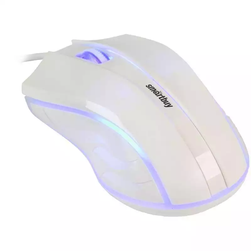 Мышь Smartbuy ONE 338, USB, с подсветкой, белый, 2btn+Roll,265699