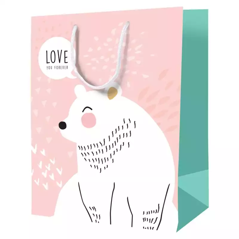 Пакет подарочный 18*23*10см ArtSpace "Love you forever", ламинированный