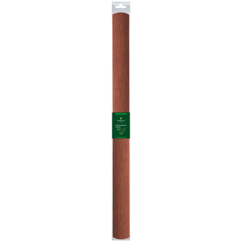 Бумага крепированная Greenwich Line,50*250см,32г/м2,корич.,в рулоне,пакет с европод.,СRi_34370,31174