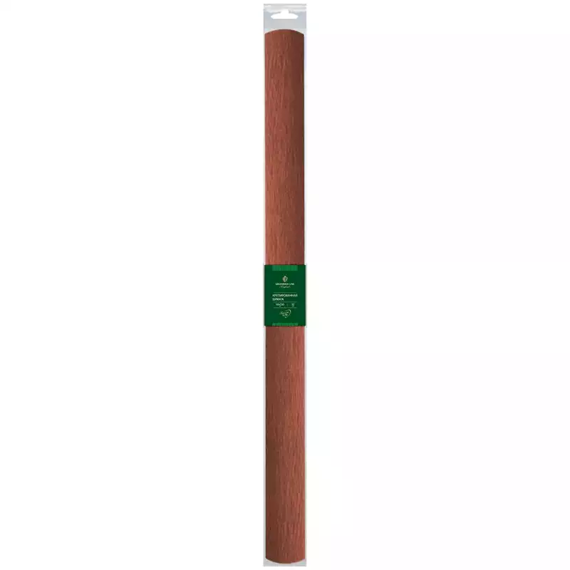 Бумага крепированная Greenwich Line,50*250см,32г/м2,корич.,в рулоне,пакет с европод.,СRi_34370,31174