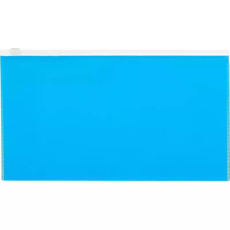 Папка-конверт на молнии 264х150 мм Attache Color , голубо й, 1044991