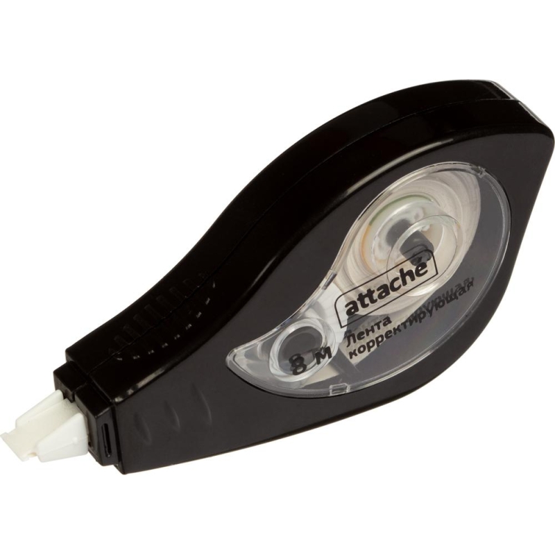 Корректирующая лента 5ммx8м Attache Black White, черный корпус, белый колп,1079355