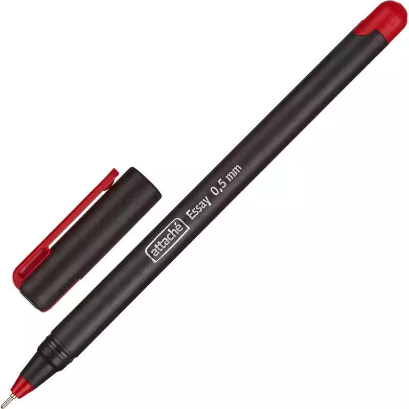 Ручка шариковая Attache Essay, 0,5мм, красный стерж, 1079504