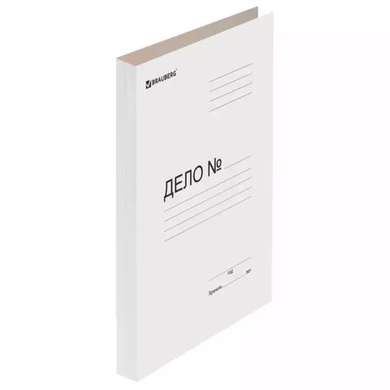 Папка без скоросшивателя "Дело", картон мелованный, плотность 440 г/м2, BRAUBERG, 110928