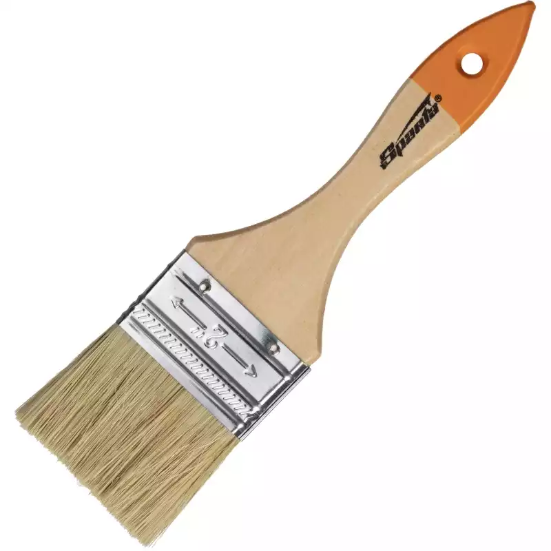 Кисть плоская Slimline 50 мм,натур. щетина,деревянная ручка//Sparta(824305),1202189