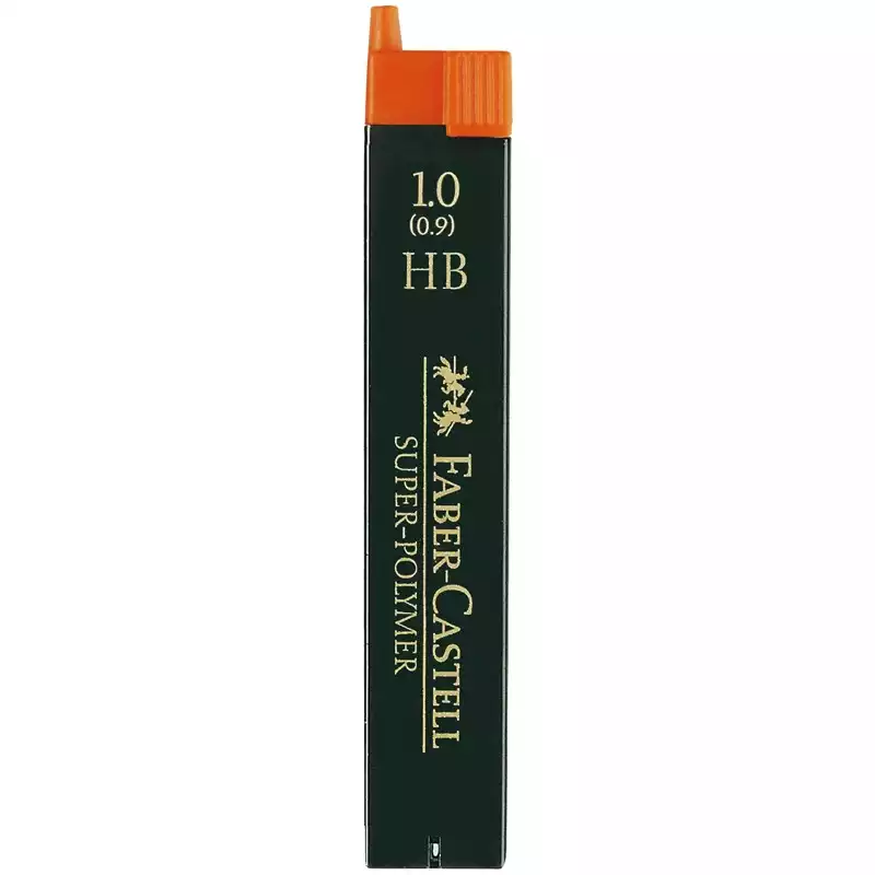Грифели для механических карандашей Faber-Cfstell, 12 шт., 1,0мм, НВ, 120900