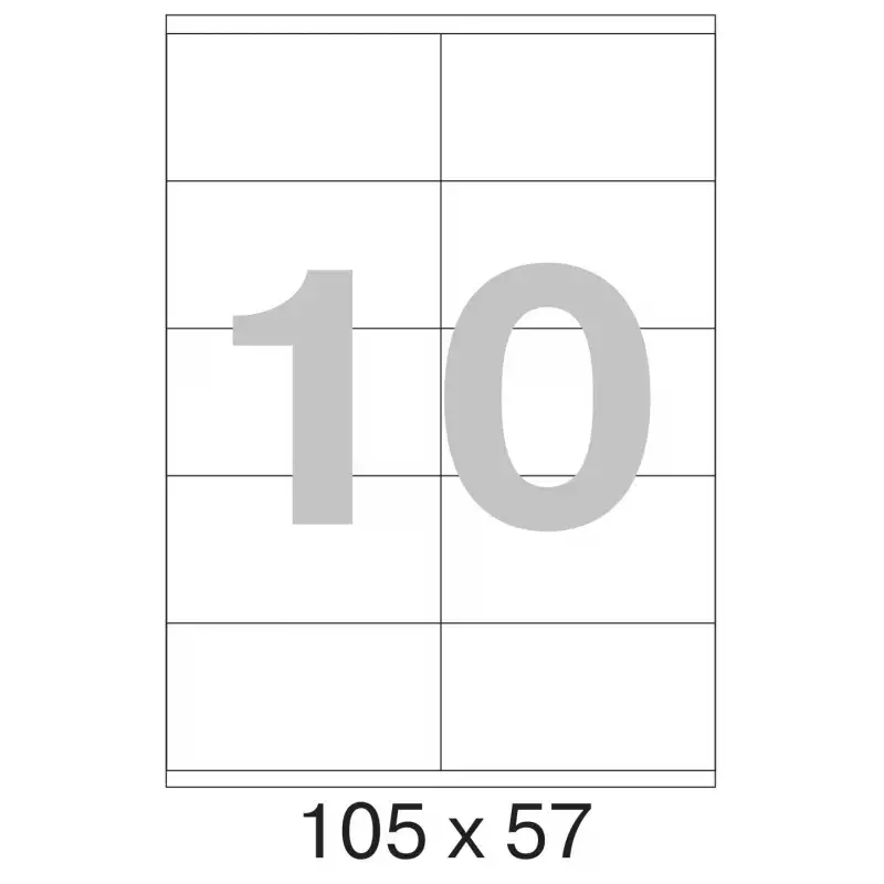 Этикетки самокл. ProMEGA Label BASIC 105х57 мм/10 шт. на листеА4 50листов,1222154