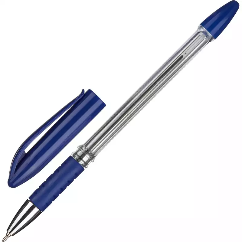 Ручка шариковая Attache, манжетка, мет.након., синие чернила,0,7, 1240600