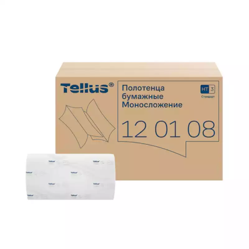 Полотенца бумажные 250 штук,TORK (Система H3) Universal, 20шт/упак, 23х23, ZZ(V), 120108, 124556