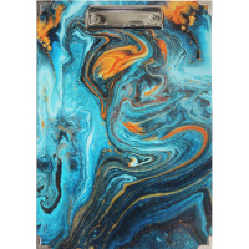 Папка-планшет A4Attache Selection Fluid 220x310мм бирюзовая, 1251194