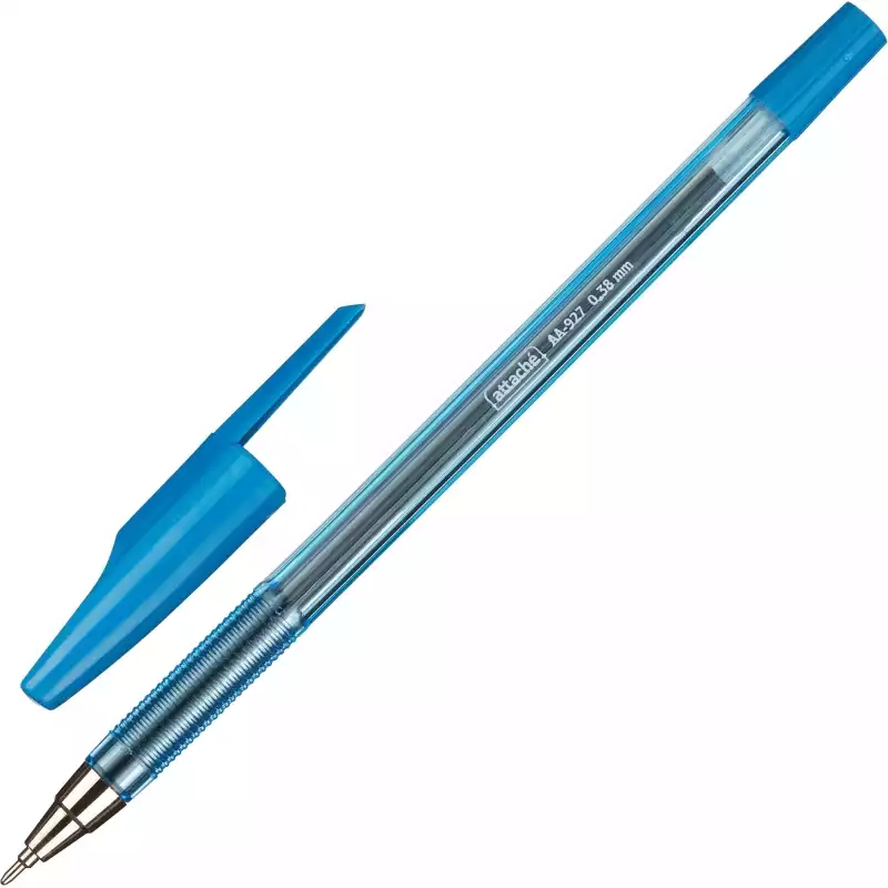 Ручка шариковая Attache AA-927 игольч.наконеч, синий стерж., 0,38/0,5мм, 1258565