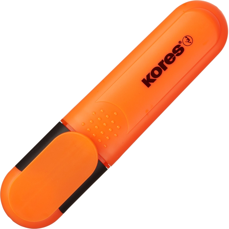 Маркер текстовыделитель Kores BRIGHT LINER PLUS, скош нак, 0.5-5 мм,оранж, 1271206