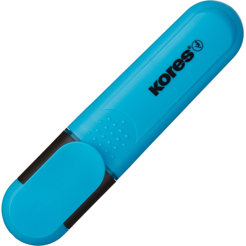 Маркер текстовыделитель Kores BRIGHT LINER PLUS, скош нак, 0.5-5 мм,синий, 1271208