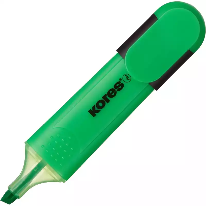 Маркер текстовыделитель Kores BRIGHT LINER PLUS, скош нак, 0.5-5 мм зелен, 1272964