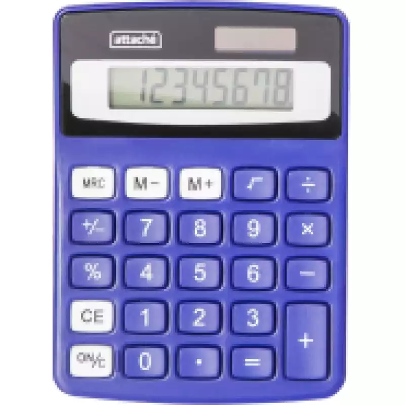 Калькулятор настольный КОМПАКТНЫЙ Attache ATC-555-8C 8-ми разрядныйсиний, 1277752