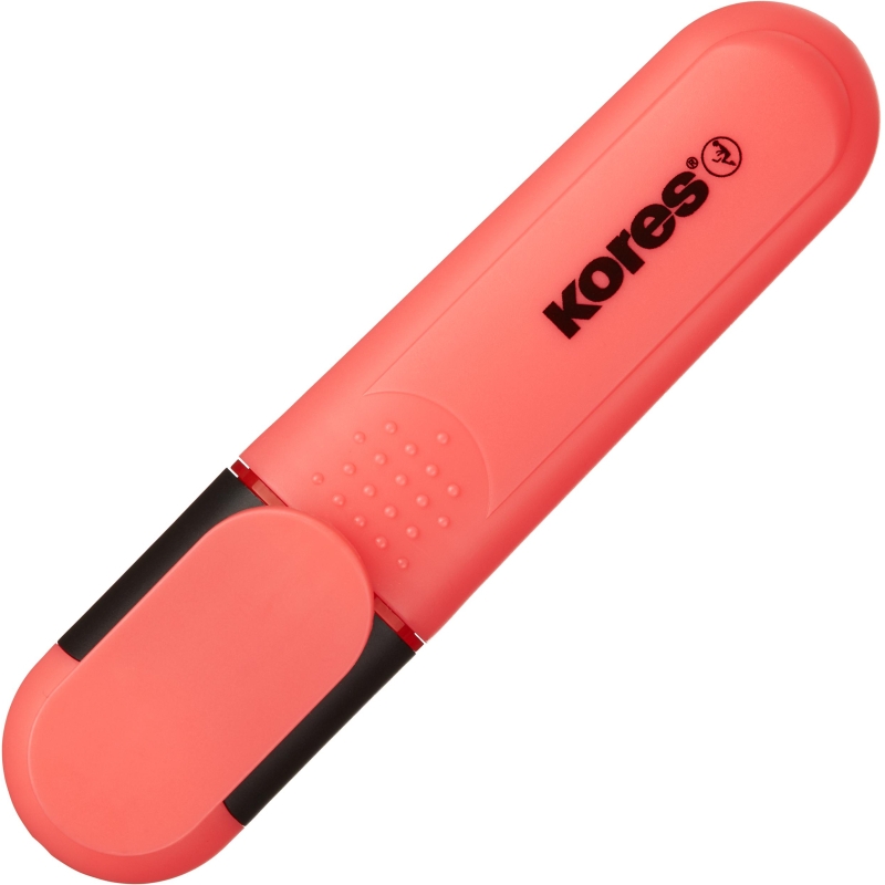 Маркер текстовыделитель Kores BRIGHT LINER PLUS,скош након, 0,5-5 мм, красн, 1309421