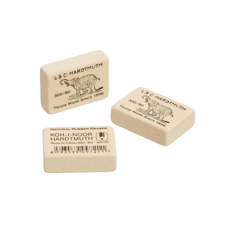 Ластик KOH-I-NOOR ELEFANT 300/80 8х26х19мм Чехия, 1312944