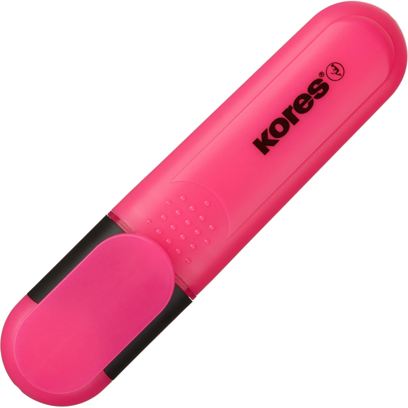 Маркер текстовыделитель Kores BRIGHT LINER PLUS, скош након, 0,5-5мм, розов, 1315565