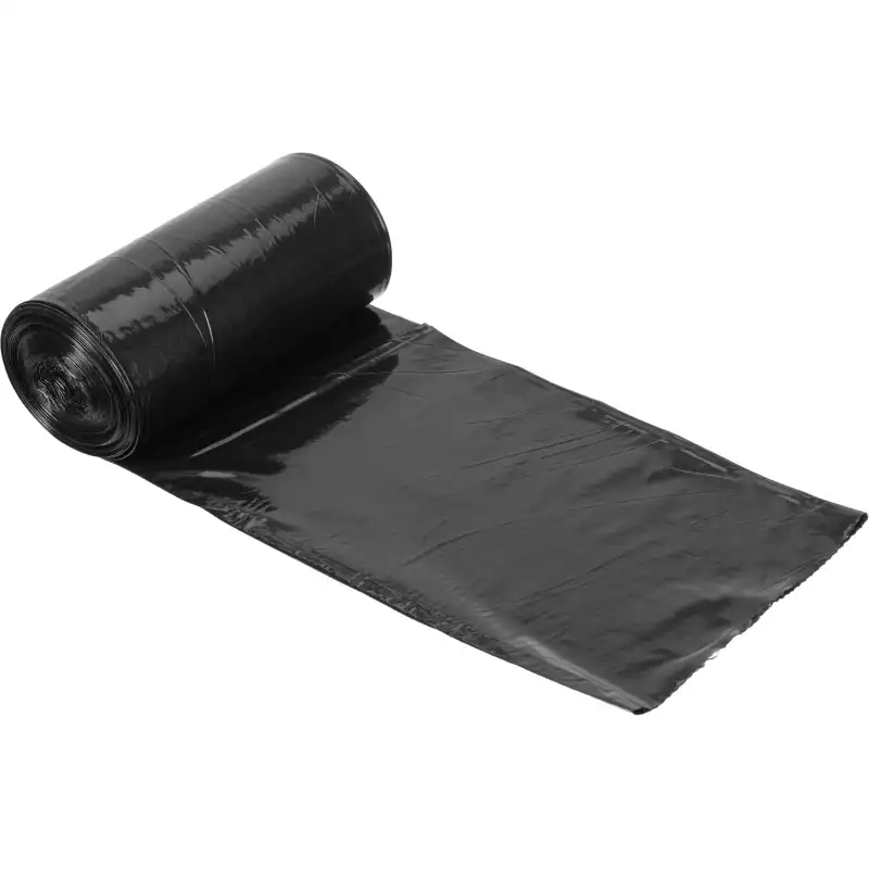Мешки для мусора ПВД 120л 80мкм 10шт/рул черн 70x110,1405559