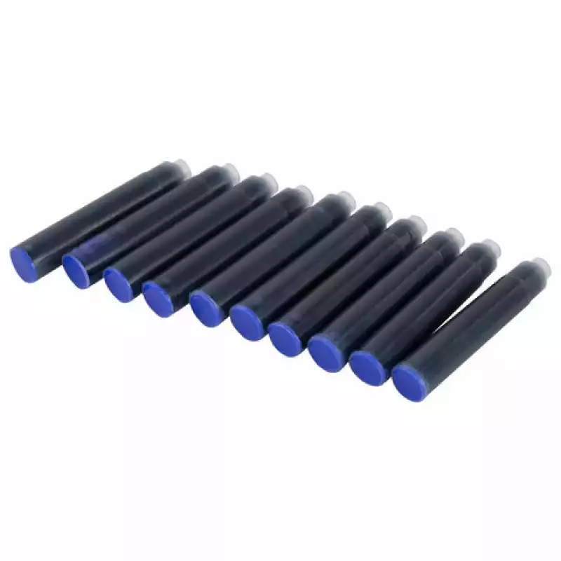 Картриджи чернильные СИНИЕ CENTROPEN, КОМПЛЕКТ 10 шт., 1 0019 1002, 140998