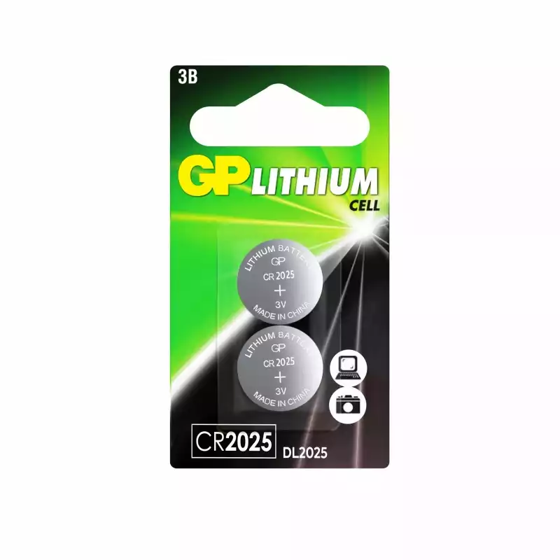 Батарейка GP CR2025, 3V, литий GPCR2025-2CRU2, бл/2шт.1425901