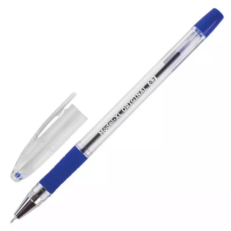 Ручка шариковая масляная с грипом BRAUBERG "Model-XL" ORIGINAL, СИНЯЯ,линия письма 0,35.143242