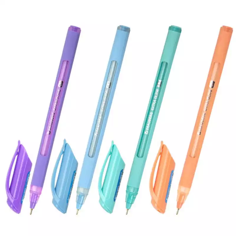 Ручка шарик. маслян.BRAUBERG "Extra Glide Soft Pastel",СИНЯЯ,узел0,7 мм,лин.пис.0,35мм,144073
