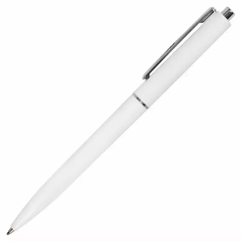 Ручка шариковая автоматическая BRAUBERG X17 WHITE, СИНЯЯ, корпус белый, узел 0,7 мм, лин, 144156